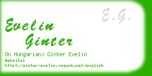 evelin ginter business card